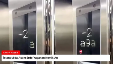 İstanbul’da Asansörde Yaşanan Komik An