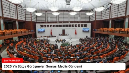 2025 Yılı Bütçe Görüşmeleri Sonrası Meclis Gündemi