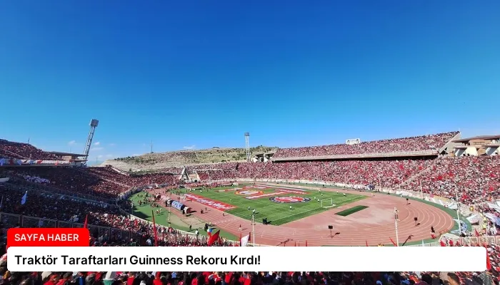 Traktör Taraftarları Guinness Rekoru Kırdı!