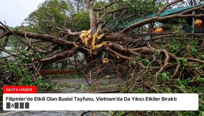 Filipinler’de Etkili Olan Bualoi Tayfunu, Vietnam’da Da Yıkıcı Etkiler Bıraktı ⏬👇