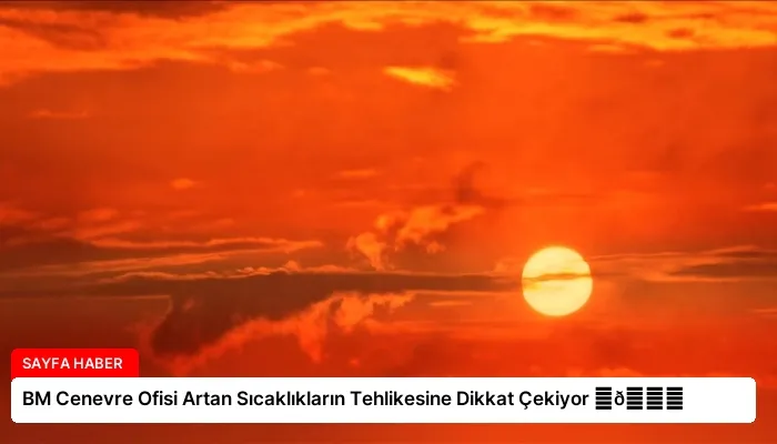 BM Cenevre Ofisi Artan Sıcaklıkların Tehlikesine Dikkat Çekiyor ⏬👇