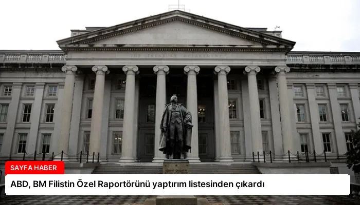 ABD, BM Filistin Özel Raportörünü yaptırım listesinden çıkardı