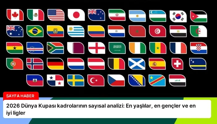 2026 Dünya Kupası kadrolarının sayısal analizi: En yaşlılar, en gençler ve en iyi ligler