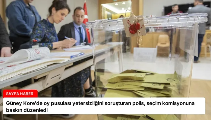 Güney Kore’de oy pusulası yetersizliğini soruşturan polis, seçim komisyonuna baskın düzenledi