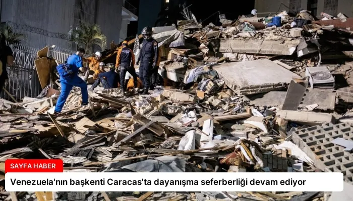 Venezuela’nın başkenti Caracas’ta dayanışma seferberliği devam ediyor