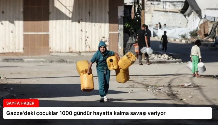 Gazze’deki çocuklar 1000 gündür hayatta kalma savaşı veriyor