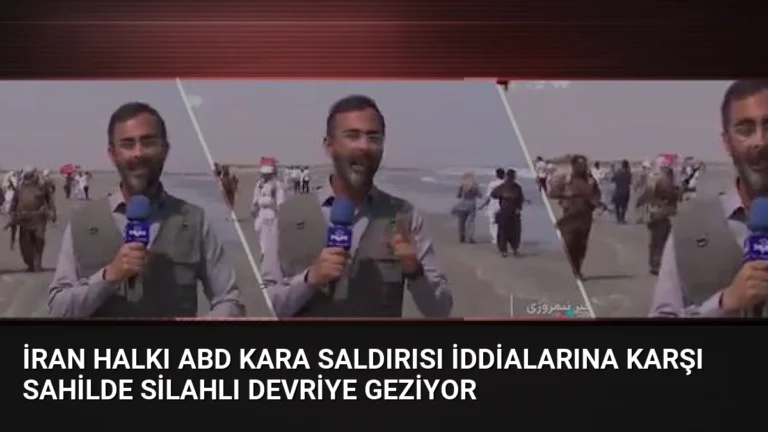İran Halkı ABD Kara Saldırısı İddialarına Karşı Sahilde Silahlı Devriye Geziyor