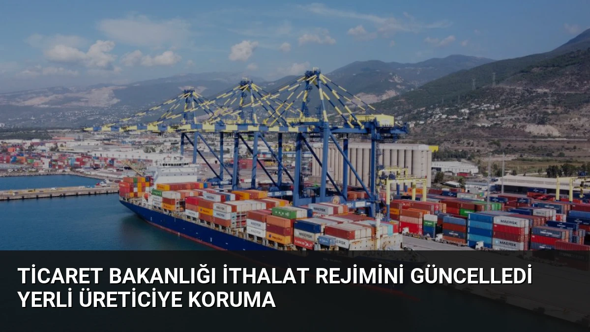 Ticaret Bakanlığı İthalat Rejimini Güncelledi Yerli Üreticiye Koruma