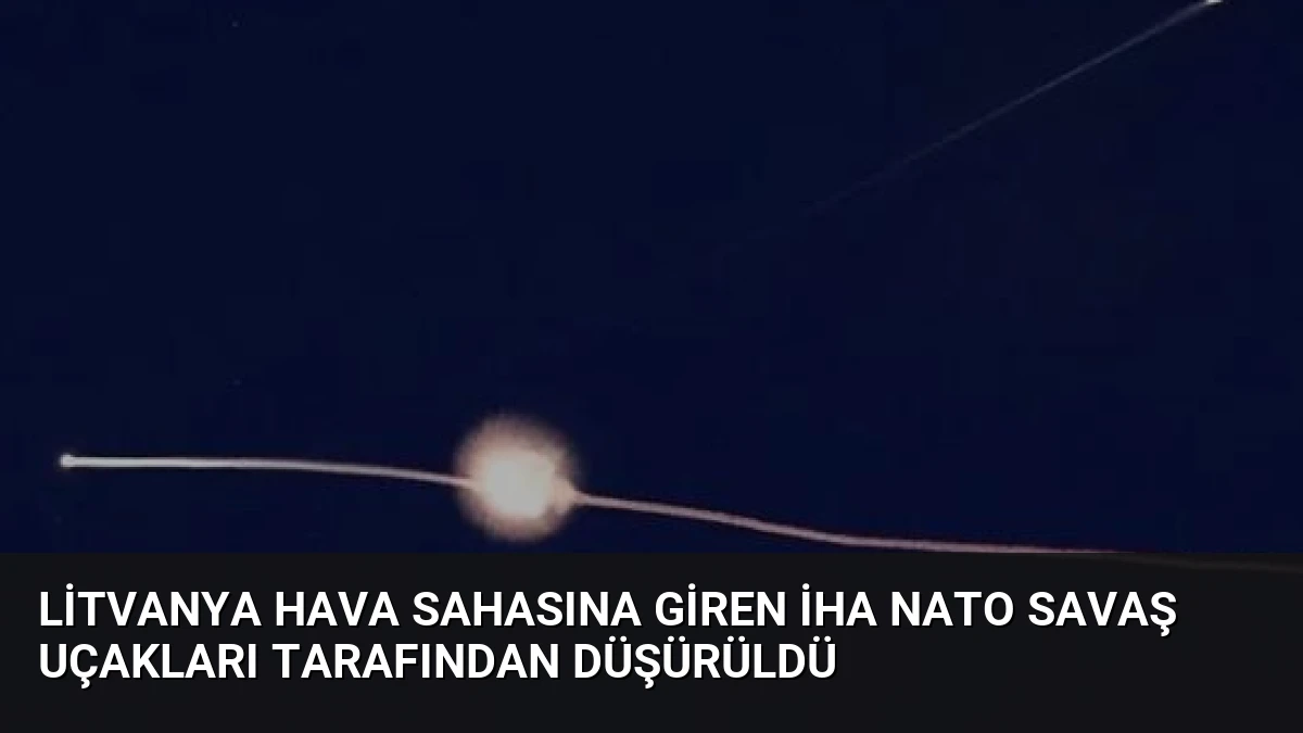 Litvanya Hava Sahasına Giren İHA NATO Savaş Uçakları Tarafından Düşürüldü