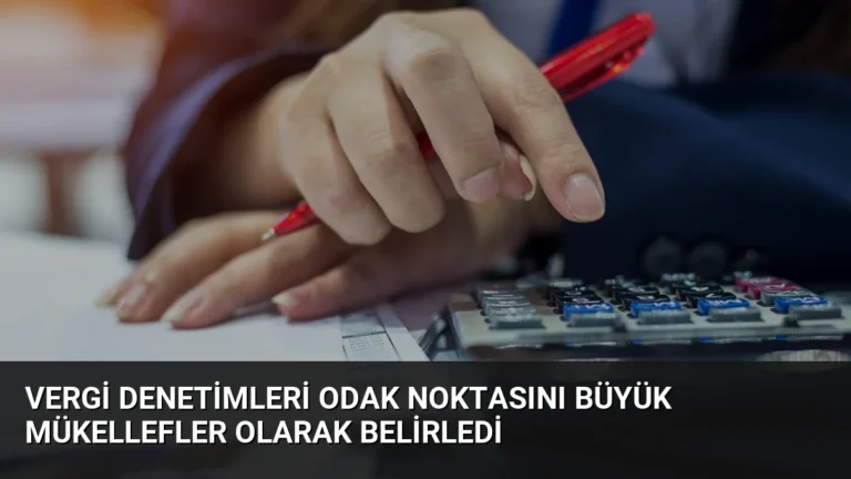Vergi Denetimleri Odak Noktasını Büyük Mükellefler Olarak Belirledi