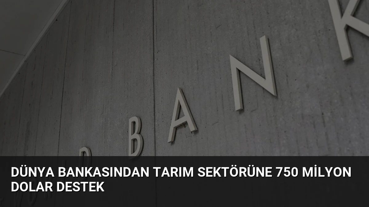 Dünya Bankasından Tarım Sektörüne 750 Milyon Dolar Destek