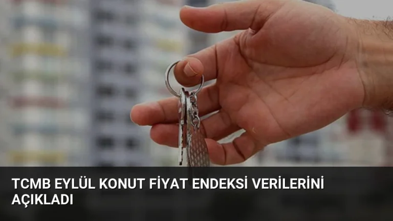 TCMB Eylül Konut Fiyat Endeksi Verilerini Açıkladı